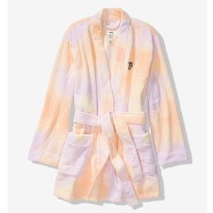 Victoria’s Secret pink tie dye robe